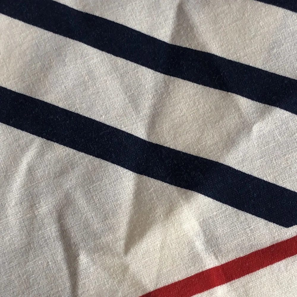 Vintage 1980s Pillowcase Blue and white stripped Pillowcase 1980’s